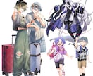 素敵なイラスト制作いたします 元ゲーム会社のイラストレーターがイラストを制作します♪ イメージ5