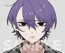SNSアイコン用のイラストお描きします シンプルでかっこかわいいキャライラスト イメージ2