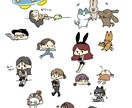 挿絵にも使える！ゆるくてかわいいイラスト描きます アイコンや挿絵等に使えるシンプルでゆるいイラスト作成します。 イメージ1