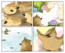 絵本の一場面のようなイラスト作成します 絵本のようなかわいいデザイン☆アイコンやヘッダー、挿絵にも♪ イメージ3