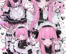 表情豊かでときめくイラスト制作致します 貴方の活動を全力サポート！何度でも修正可〇 イメージ3