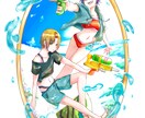 キャラクターイラストを描かせていだだきます あなただけのイラストをご提供いたします。※詳細はDMまで。 イメージ2