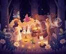 絵本のようなイラストをお描きします 優しい絵本風テイストで素敵なイラストをお届けします！ イメージ4