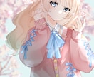 商用利用OK桜と春服量産イラスト描きます 早期購入でバストアップトリミング加工イラストが付いてきます! イメージ6