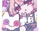 ポップで可愛いミニキャライラスト描きます 商用利用可！グッズ/配信用/SNS用などに！ イメージ6