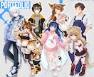 IRIAM向け立ち絵制作します IRIAM・Vtuberや配信者・ゲーム・TRPGなど！ イメージ2