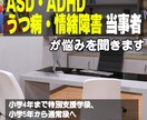 発達障害者の悩みを当事者が聞き解決へ導きます ASD・ADHD・うつ病・情緒障害当事者が聞きます イメージ1