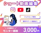 Instagram等のSNSショート動画編集します 5月までのモニター価格！5000円→【5名様限定】3000円 イメージ1