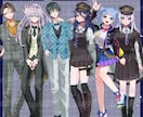 イラスト制作いたします 立ち絵、一枚絵、キャラデザ、三面図など！ イメージ2