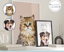ペット写真を使ったカスタムペットイラスト描きます ペット写真を使ったカスタムペットイラストデジタル犬猫イラスト イメージ4