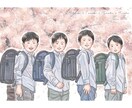 優しい雰囲気であたたかい似顔絵をお描きします プレゼント/記念日/還暦のお祝い/snsアイコン/大人数OK イメージ2