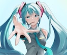 ボカロ曲や歌ってみたのサムネイラストを描きます 手頃な価格と完成度でお届けします イメージ2