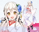 早期納品◎振袖のイラスト描きます お手頃価格で新衣装をお求めの方へ！IRIAMでも使えます イメージ5