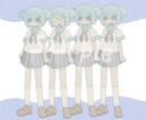 キャラデザからご相談可！水彩風立ち絵制作します TRPGなどに！水彩特有の柔らかな雰囲気が特徴です！ イメージ2