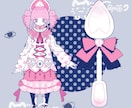 オリジナルキャラクターをデザインします 女の子 ・かわいい ・病みかわ ・夢核 イメージ3