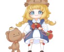 キャラクター単体イラストを制作いたします ライブ活動に使用出来る単体でも見栄えするイラスト！ イメージ3
