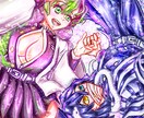 先着半額！商用可！動画・SNSのイラスト描きます 【全身も同価格】サムネ・立ち絵・アイコン等幅広く対応 イメージ3