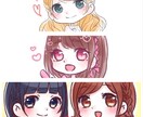 あなただけの優しい雰囲気のミニキャラお描きします ゆるふわな絵をアイコン等に使いたい方におすすめです♪ イメージ3