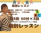 月3回の60分✖️3回の英語の個別指導をします 14年経験×米国経験の英語講師 イメージ1