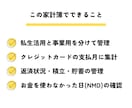 Excel家計簿≫クレカ支払月に自動集計します キャッシュレス派の方におすすめ！入力シンプル！ イメージ1