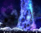 天の川の綺麗なイラストを描きます キラキラとした彩度高めの星空です イメージ1
