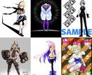 アイコン、立ち絵、三面図までキャライラスト描きます オリジナルから版権まで、あなた好みのキャライラスト描きます イメージ4