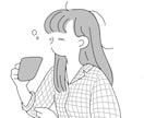 ゆるくて柔らかい線画のイラスト描きます しっかりしすぎず、落書きすぎない塩梅の線画イラストです。 イメージ4