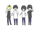 ほのぼのとしたかわいいミニキャラをお描きします 即日対応可能！スマホ壁紙、SNSアイコン、挿絵、グッズ用に！ イメージ2