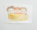 スイーツ似顔絵を作っています 家族でもりもりスイーツ！水彩の優しい色で甘く美味しくなぁれ イメージ6