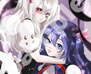 ご希望のイラスト作成致します アイコン・MV・サムネイル画像、様々な雰囲気のタッチでお届け イメージ4