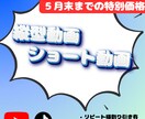 ５月末までの特別価格！　縦型動画編集します Short動画、縦型動画制作します。 イメージ1