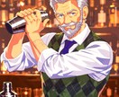 アニメ塗りで、おじさんお爺さんのキャラを作成します 1枚絵や簡易的なアニメの作成を承ります イメージ1