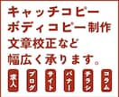 広告賞受賞経験者がキャッチコピーをご提案します 求人・チラシ・メルマガ・ブログ・バナーなど幅広く対応します！ イメージ1