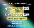 人件費削減！マニュアル動画作成まとめて承ります 台本編集からナレーション、動画作成まで全てプロにおまかせ！ イメージ1