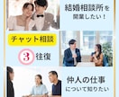これから結婚相談所を始めたい仲人さんの相談乗ります 【これから結婚相談所を始めたい・仲人の仕事を知りたい方向け】 イメージ1