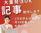 大量作成OK！1記事3300円で記事作ります モニター価格！コストを抑えて高品質なSEO記事作ります イメージ1