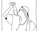 おしゃれでシンプルな線画で人物イラストを描きます 結婚式や記念日、SNSアイコンにも◎使いやすい似顔絵イラスト イメージ2