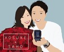 写真とイラストの中間のような似顔絵を描きます 「ちょうどいい似顔絵」をお探しの方へ。 イメージ1
