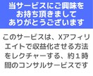 X(Twitter)の収益化方法をコンサルします 期間限定カテゴリ最安値！Xアフィリ収益化のコツを1時間伝授 イメージ2
