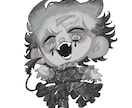 用途に合わせたSDイラストを制作いたします 配信・歌ってみた動画・サムネイル等、さまざまなシーン利用◎ イメージ2