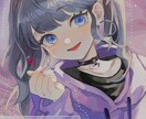 SNS用のアイコンイラスト描きます 背景色差分、表情差分なども対応可！ イメージ3