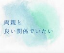両親との適切な距離を探します 喧嘩したいわけじゃないのになぜか険悪になってしまいませんか？ イメージ1