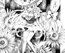 【７３】黒×お好きな一色　シンプルでかっこいいアイコン描きます♪【2色画】 イメージ3