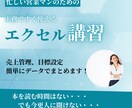 営業必見。売上管理や行動目標・・エクセル教えます 営業マンで管理職になる方やデータをまとめる方へ イメージ1