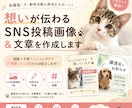 想いが伝わるSNS投稿画像＆文章を作成します 保護猫活動を応援！SNS投稿を作成します イメージ1