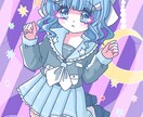 レトロで優しくて可愛いアニメ塗りの立ち絵描きます ゲームの立ち絵やTRPG、IRIAM用イラスト、グッズ用など イメージ2