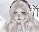 耽美でアンニュイな女の子の絵を描きます イメージがぼんやりでも丁寧にヒアリングしていきます︎✦︎ イメージ1