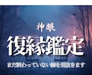 忘れられないあの人とのもう一度の御縁を神眼で視ます その未練、手放せないまま時間のだけ過ぎていませんか？  イメージ1