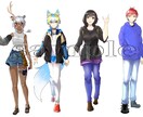 1枠限定‼️特別価格‼️全身イラスト描きます 立ち絵は配信活動、夢絵、TRPGに必須！格安で描きます！ イメージ3