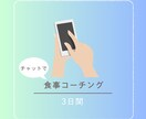 こうなりたい！を実現する食事へ、コーチングします あなたの目的に合わせて、3日間チャットで食事コーチング イメージ1
